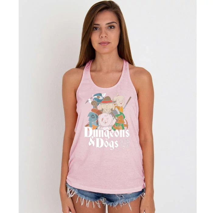 Dungeons And Dogs Women's Knotted Racerback Tank