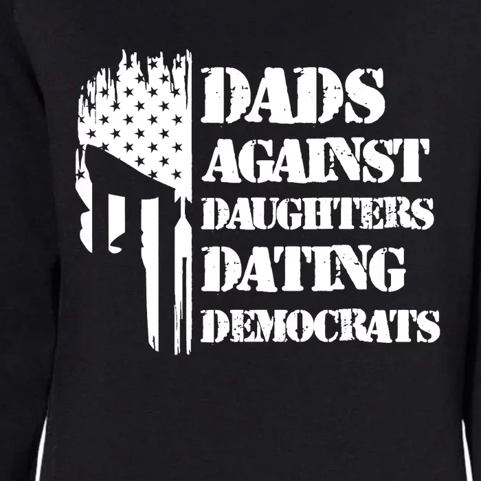 Dads Against Daughters Dating Democrats Patriotic Skull Womens California Wash Sweatshirt