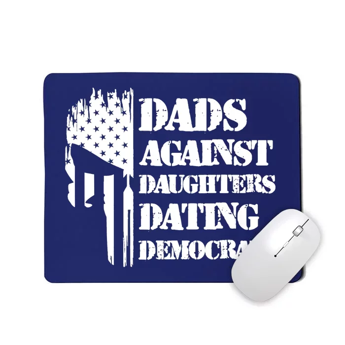 Dads Against Daughters Dating Democrats Patriotic Skull Mousepad