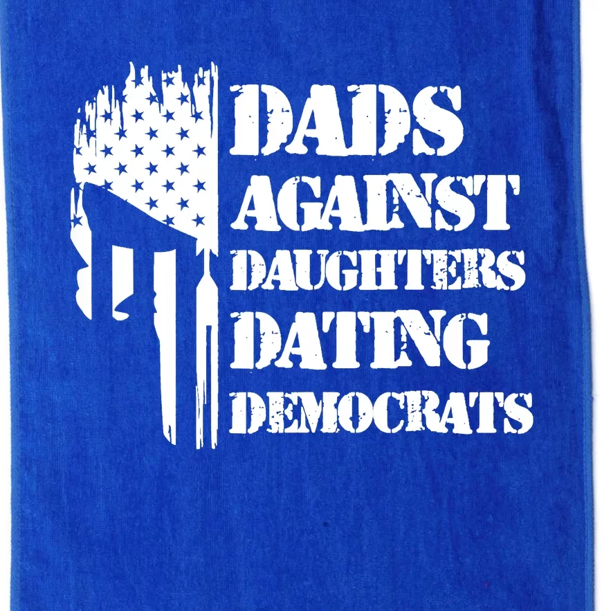 Dads Against Daughters Dating Democrats Patriotic Skull Platinum Collection Golf Towel