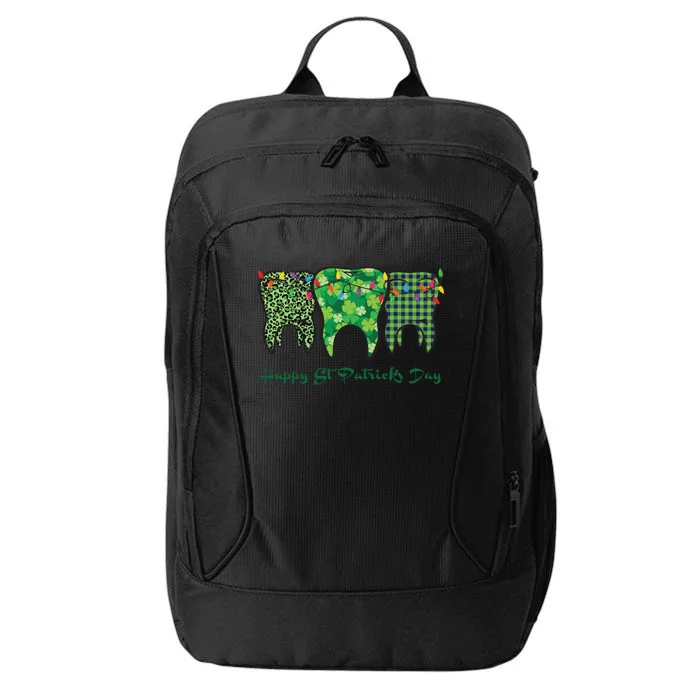 Dental Assistant Dentist Happy St Patrick's Day Gift City Backpack