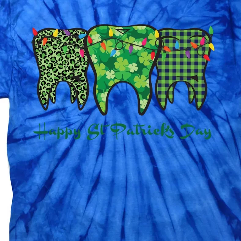 Dental Assistant Dentist Happy St Patrick's Day Gift Tie-Dye T-Shirt