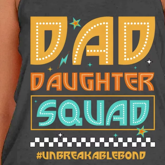 Dad And Daughter Squad Unbreakablebond Women's Knotted Racerback Tank