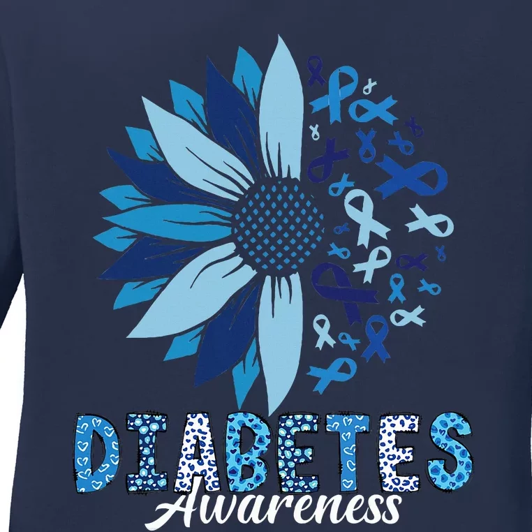 Diabetes Awareness Ladies Long Sleeve Shirt