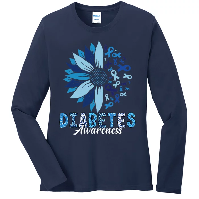 Diabetes Awareness Ladies Long Sleeve Shirt