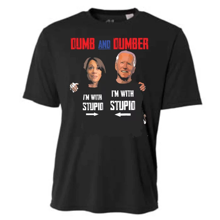 Dumb And Dumber Haris And Biden Vote For Trump 2024 Cooling Performance Crew T-Shirt