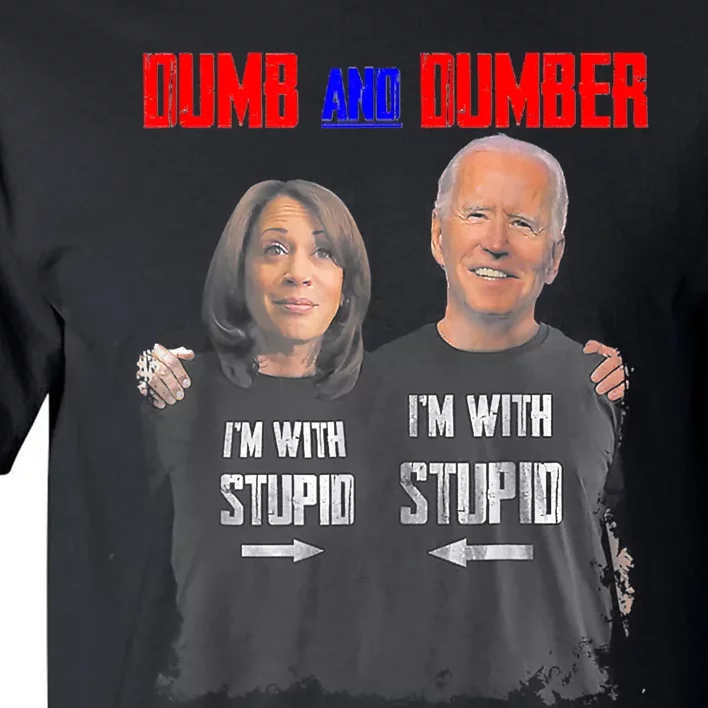 Dumb And Dumber Haris And Biden Vote For Trump 2024 Tall T-Shirt