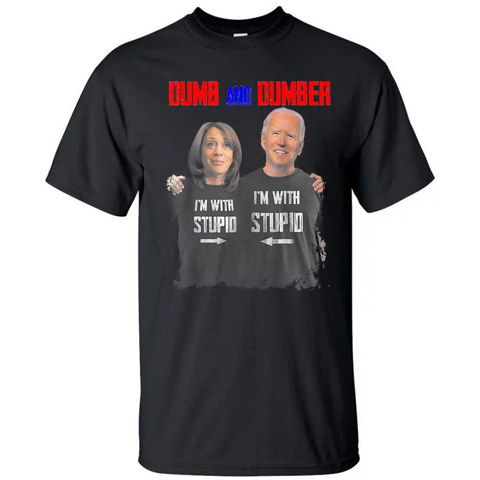 Dumb And Dumber Haris And Biden Vote For Trump 2024 Tall T-Shirt