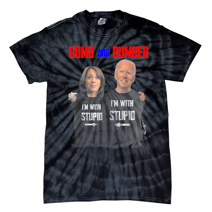 Dumb And Dumber Haris And Biden Vote For Trump 2024 Tie-Dye T-Shirt