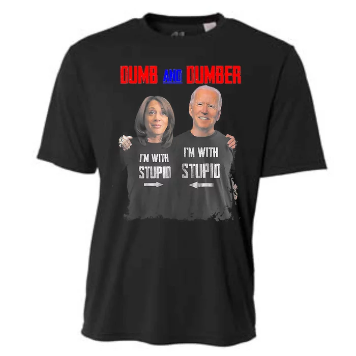 Dumb And Dumber Haris And Biden Vote For Trump 2024 Cooling Performance Crew T-Shirt