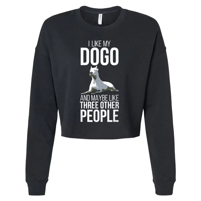 Dogo Argentino Dog Pet Love Rescue Retro Men Women Bark Paw Cropped Pullover Crew