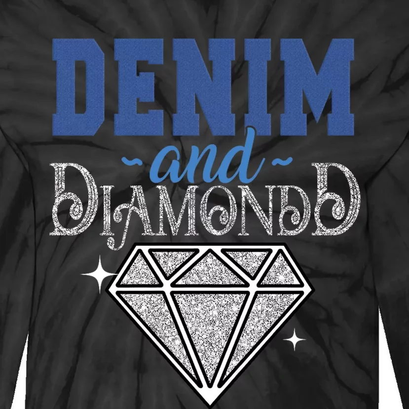 Denim And Diamonds Stylish Blue Denim Tie-Dye Long Sleeve Shirt