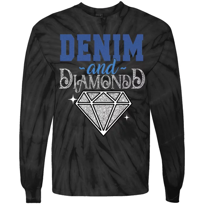 Denim And Diamonds Stylish Blue Denim Tie-Dye Long Sleeve Shirt