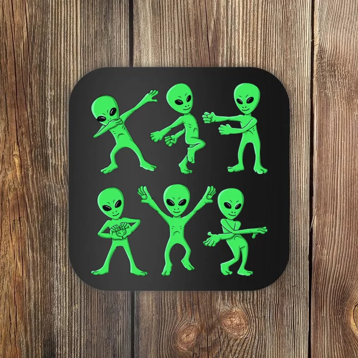 Dancing Aliens Dance Challenge Halloween Coaster