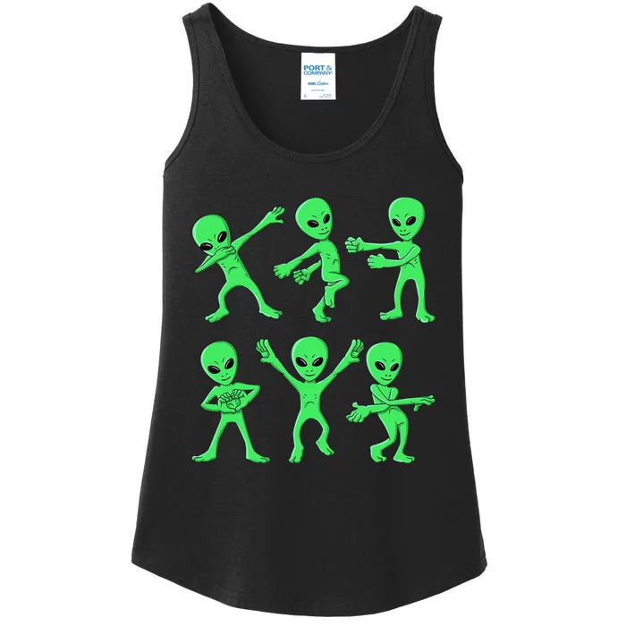 Dancing Aliens Dance Challenge Halloween Ladies Essential Tank