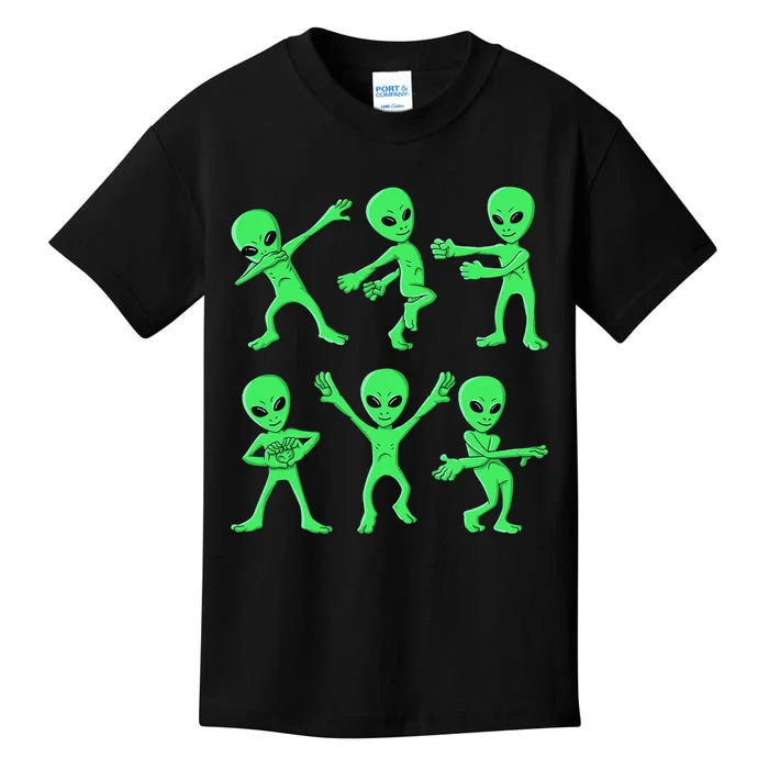 Dancing Aliens Dance Challenge Halloween Kids T-Shirt