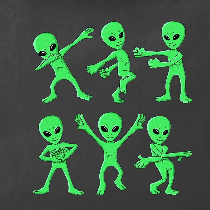 Dancing Aliens Dance Challenge Halloween Zip Tote Bag