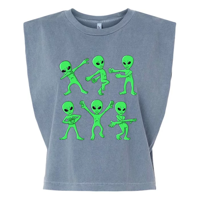 Dancing Aliens Dance Challenge Halloween Garment-Dyed Women's Muscle Tee