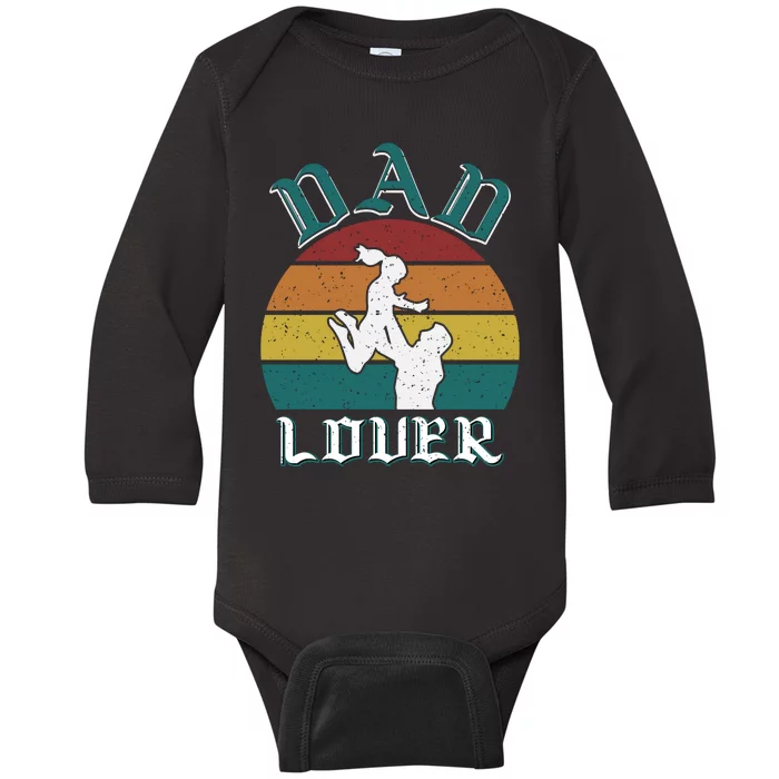 Dad And Daughter Father's Day T Baby Long Sleeve Bodysuit