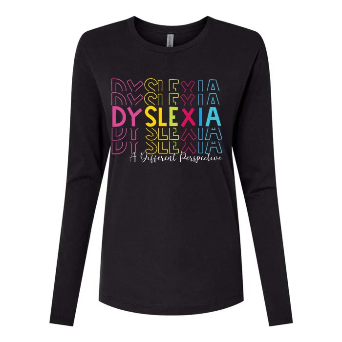 Dyslexia A Different Perspective Dyslexia Awareness Womens Cotton Relaxed Long Sleeve T-Shirt