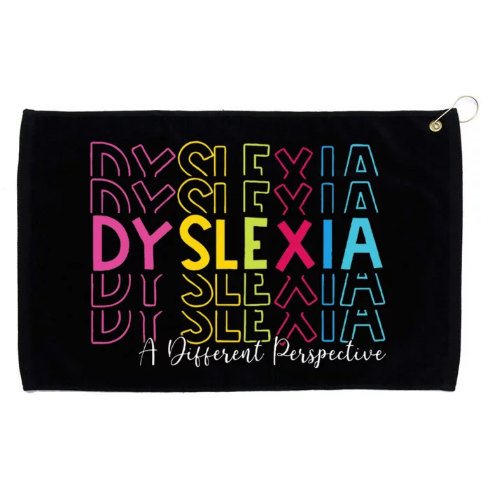 Dyslexia A Different Perspective Dyslexia Awareness Grommeted Golf Towel