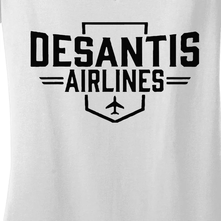 Desantis Airlines Women's V-Neck T-Shirt