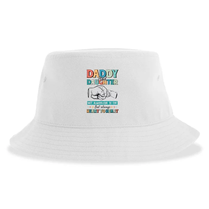 Daddy And Daughter Always Heart To Heart Sustainable Bucket Hat