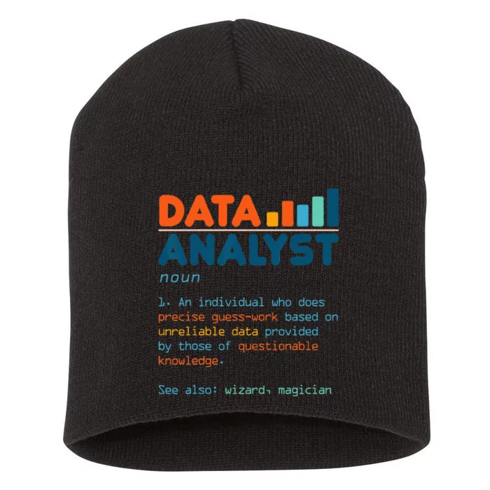 Data Analyst Definition Statistics Data Analytics Short Acrylic Beanie