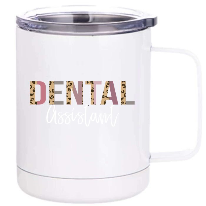 Dental Assistant Dentistry Dentist Gift Front & Back 12oz Stainless Steel Tumbler Cup