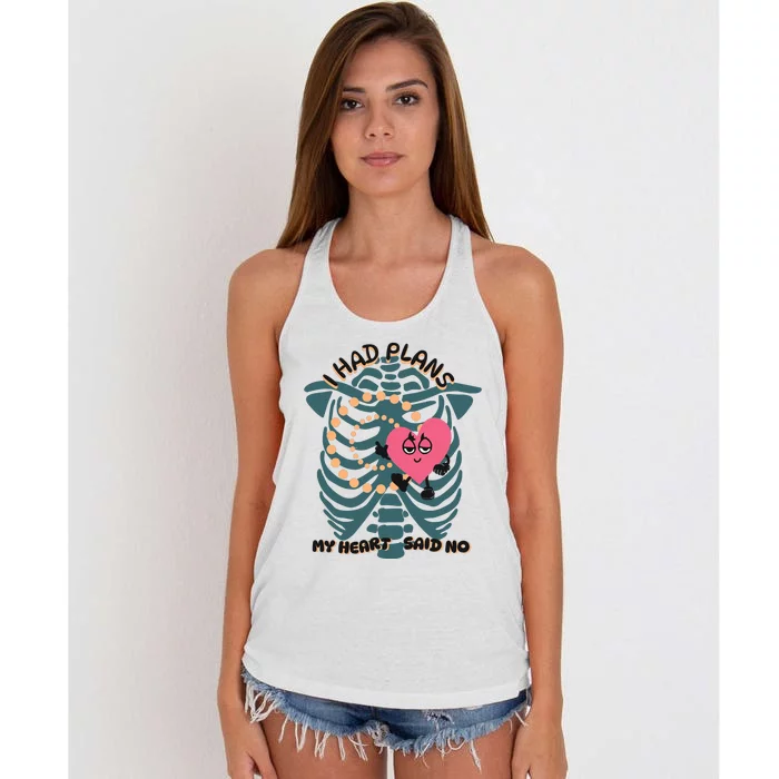 Dysautonomia Awareness Women's Knotted Racerback Tank