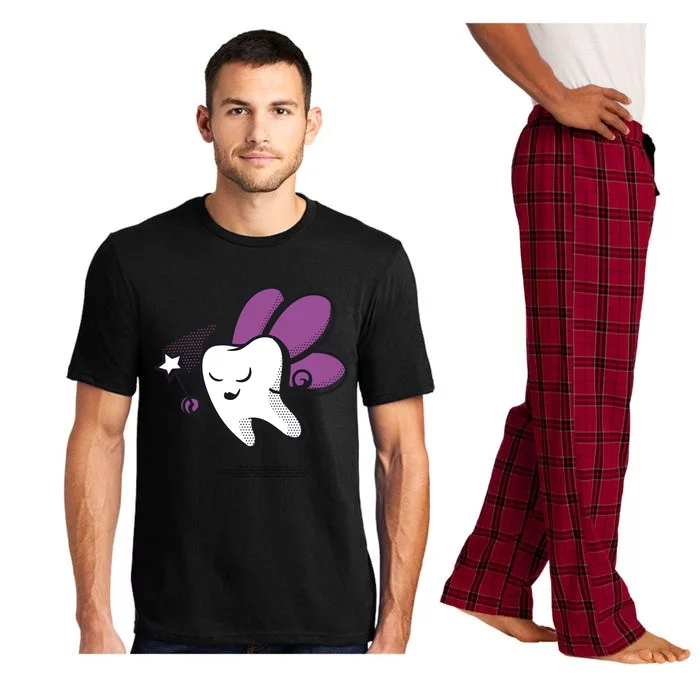 Dental Assistant Dentist Brace Teeth Tooth Fairy Angel Gift Pajama Set