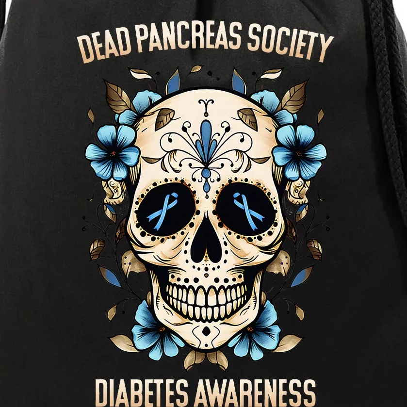 Diabetes Awareness - Dead Pancreas Society Drawstring Bag