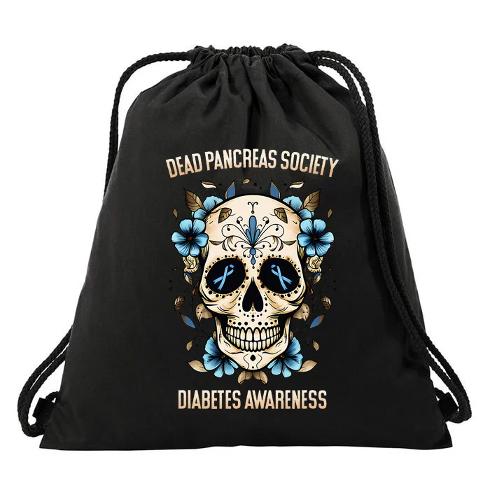 Diabetes Awareness - Dead Pancreas Society Drawstring Bag