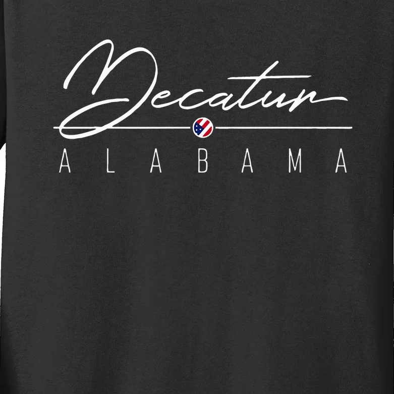 Decatur Al Kids Long Sleeve Shirt