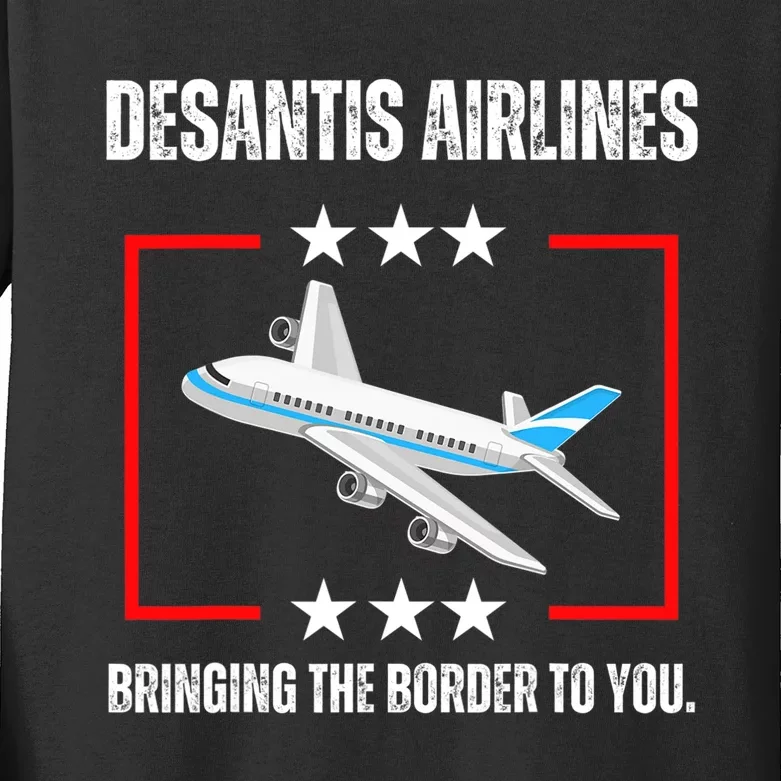 DeSantis Airlines Design Kids Long Sleeve Shirt