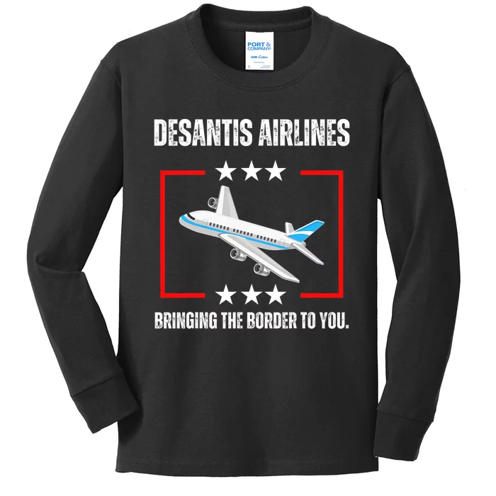 DeSantis Airlines Design Kids Long Sleeve Shirt