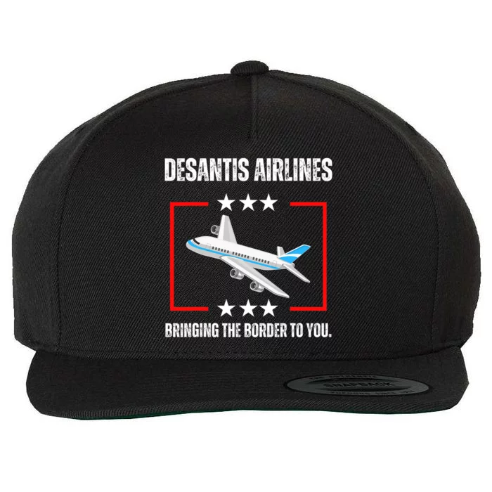 DeSantis Airlines Design Wool Snapback Cap