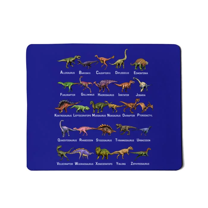 Dinosaur Alphabet Dino Pre Historic Animal Dinosaur Lover Gift Mousepad