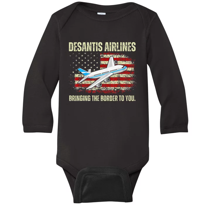 Desantis Airlines Baby Long Sleeve Bodysuit