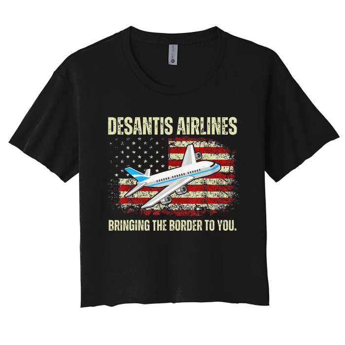 Desantis Airlines Women's Crop Top Tee