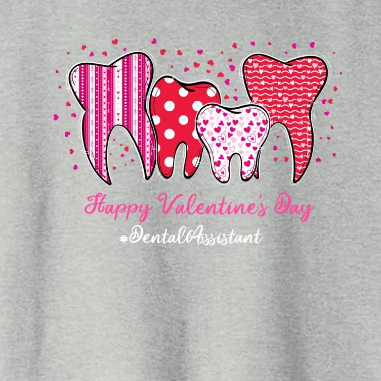 Dental Assistant Dentist Funny Tooth Happy Valentine's Day Great Gift Women's Crop Top Tee