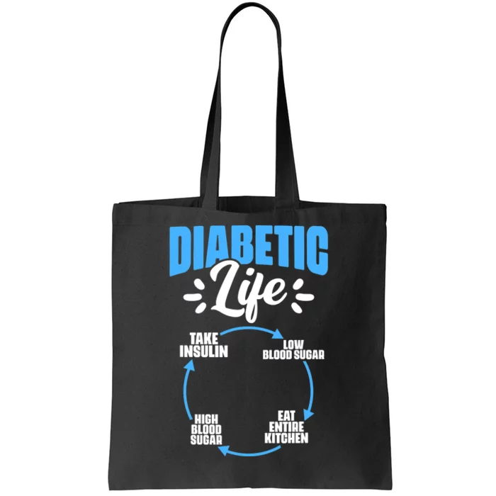 Diabetes Awareness Diabetic Life Diabetes Warrior Tote Bag