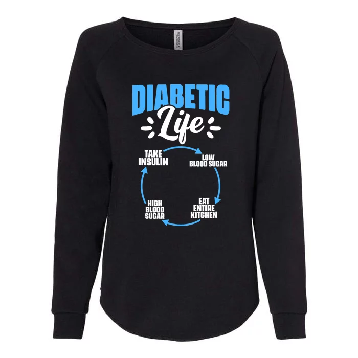 Diabetes Awareness Diabetic Life Diabetes Warrior Womens California Wash Sweatshirt