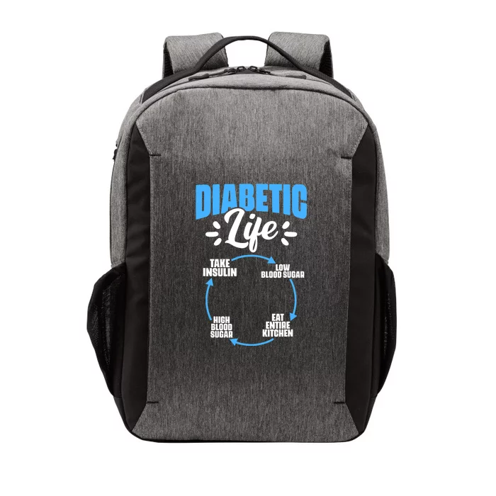 Diabetes Awareness Diabetic Life Diabetes Warrior Vector Backpack