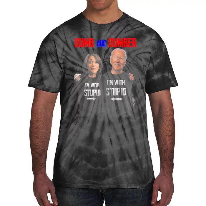 Dumb And Dumber Haris And Biden Vote For Trump 2024 Tie-Dye T-Shirt