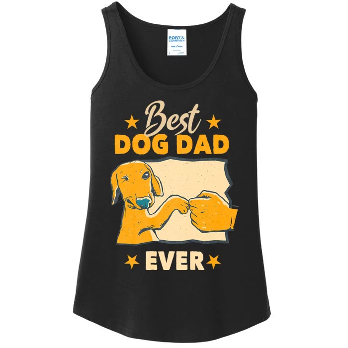 Dogs And Dog Dad Ladies Essential Tank