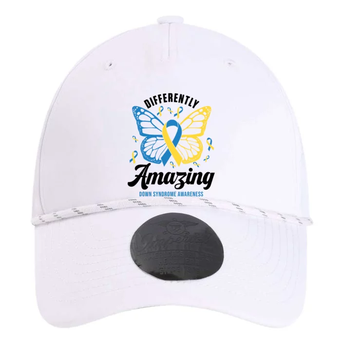 Differently Amazing Down Syndrome Awareness Butterfly Ribbon Performance The Dyno Cap