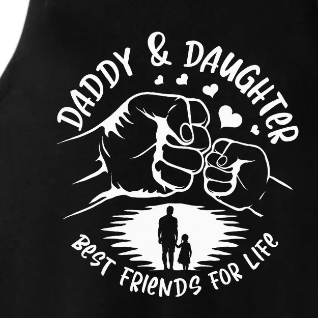 Dad And Daughter Best Friends Fathers Day Matching Dad Ladies Tri-Blend Wicking Tank