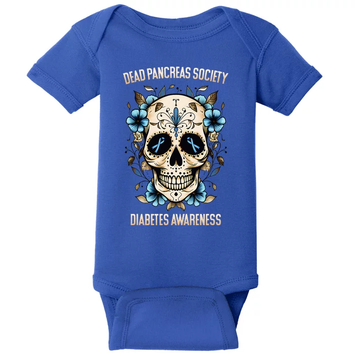 Diabetes Awareness Dead Pancreas Society Baby Bodysuit