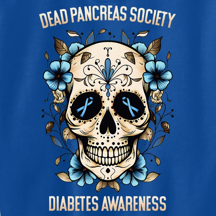 Diabetes Awareness Dead Pancreas Society Kids Sweatshirt